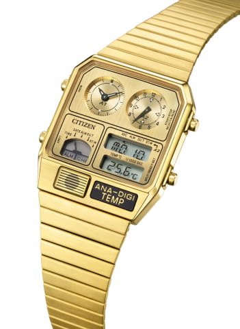シチズン、レトロな「アナデジテンプ」にフルメタル仕様 - Impress Watch
