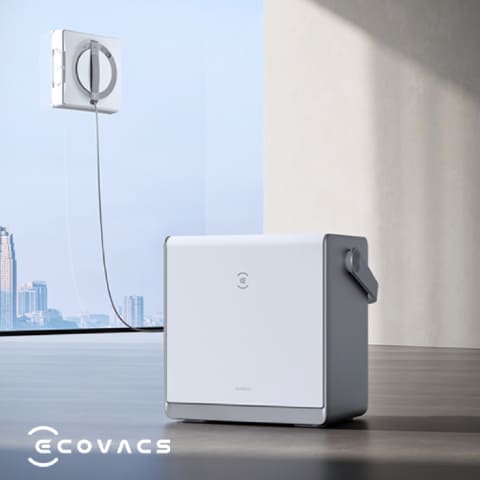 エコバックスの窓拭きロボット コンセント不要で110分稼働 - 家電 Watch