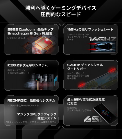 REDMAGIC 7」日本国内で18日発売、「Snapdragon 8 Gen 1」搭載の最新