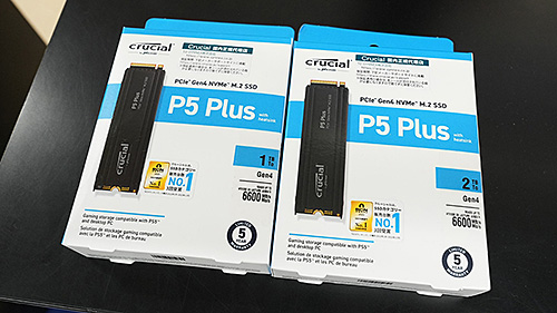 CrucialのPS5向けSSD「P5 Plus with Heatsink」が店頭入荷、容量は1TB