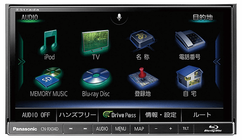 パナソニック、ブルーレイ搭載カーナビ「ストラーダ」の新製品「CN