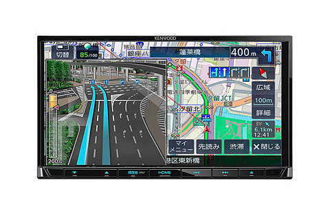 ケンウッド、スマホのようなフリック操作で文字入力できる新型“彩速