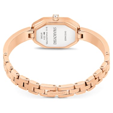 Dextera bangle watch, Swiss Made, Metal bracelet, Rose gold tone