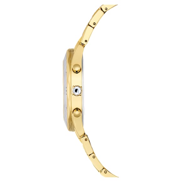 Dextera lux watch, Swiss Made, Metal bracelet, Gold tone, Gold