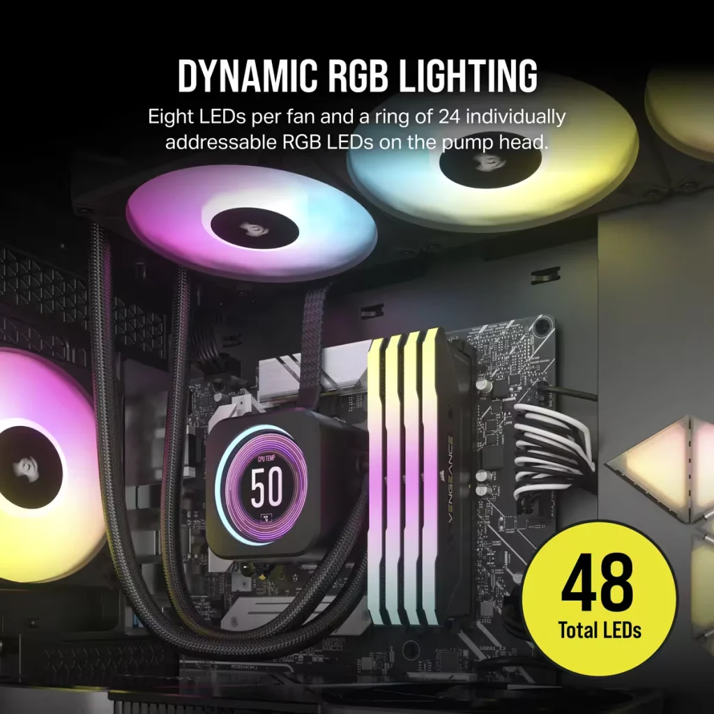 iCUE H150i ELITE LCD XT Display Liquid CPU Cooler