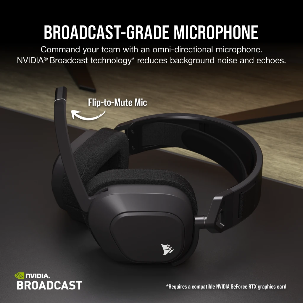 HS80 MAX WIRELESS Gaming Headset, Steel Gray
