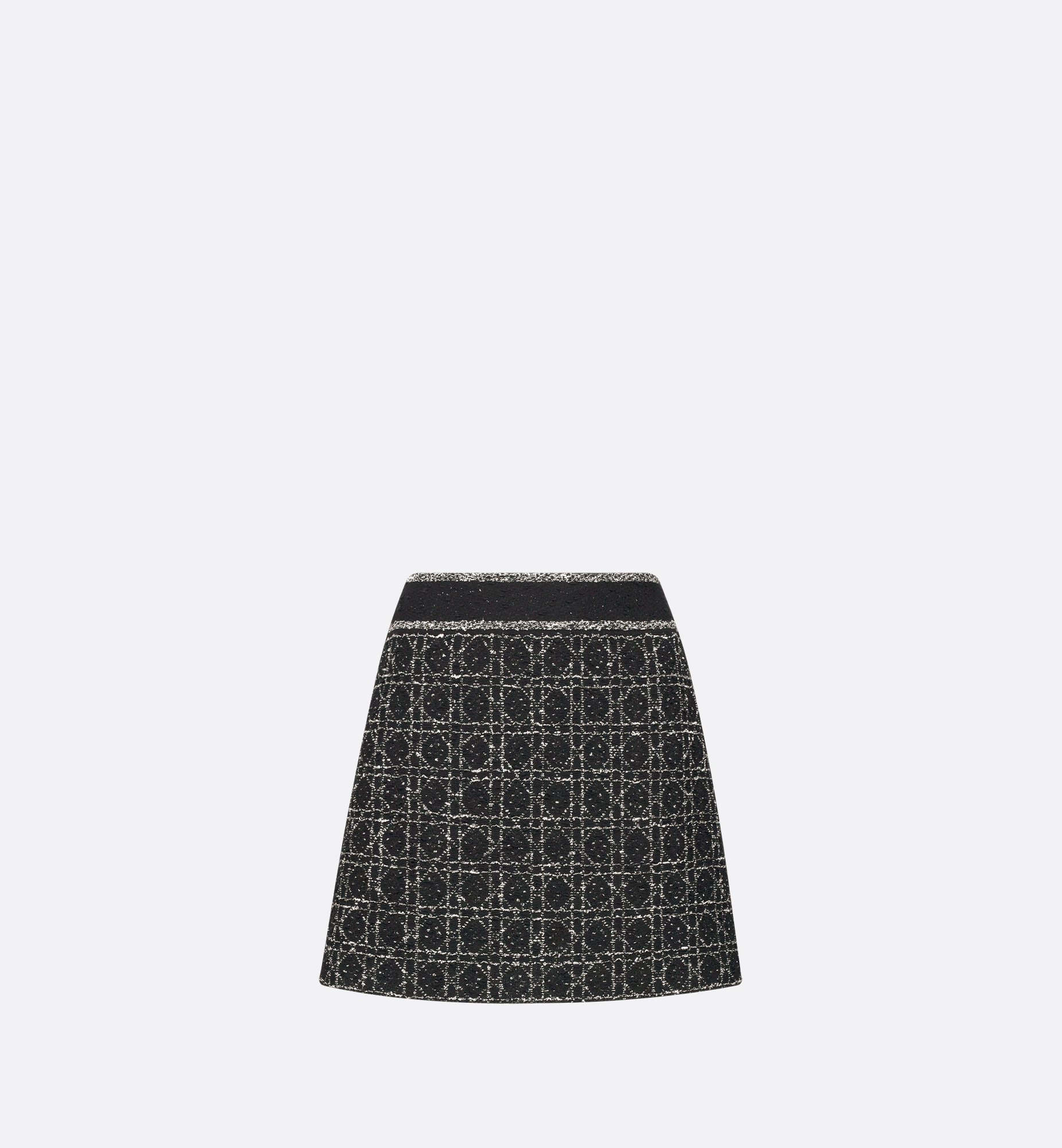 DIOR | フレアミニスカート マクロカナージュ テクニカル コットン ニット