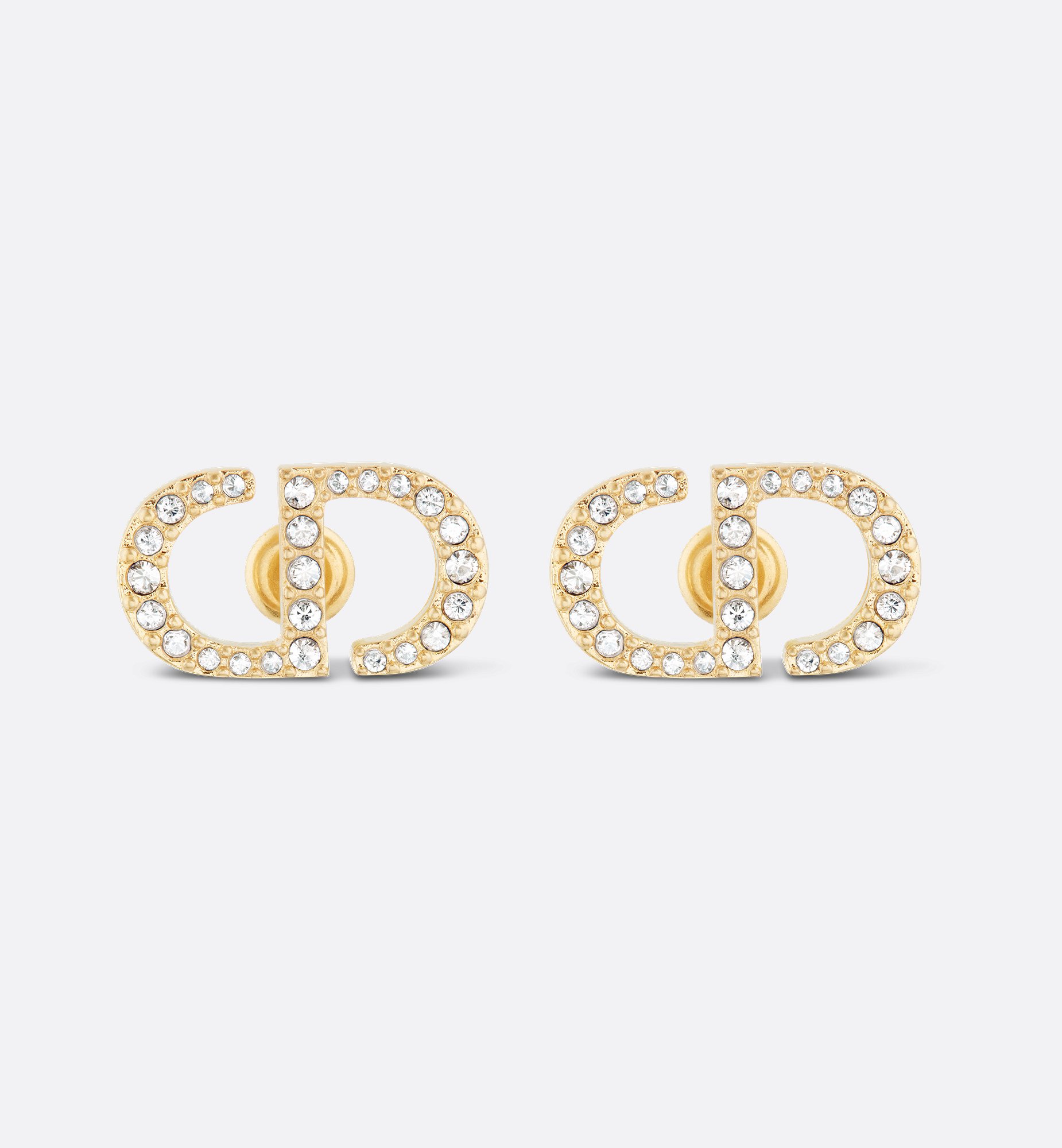 DIOR | Petit CD スタッドピアス メタル & クリスタル