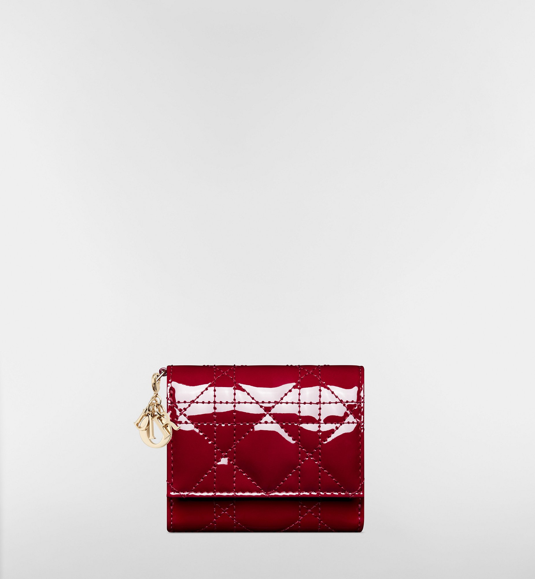 DIOR | Lady Dior Lotus ウォレット カナージュ パテントカーフスキン