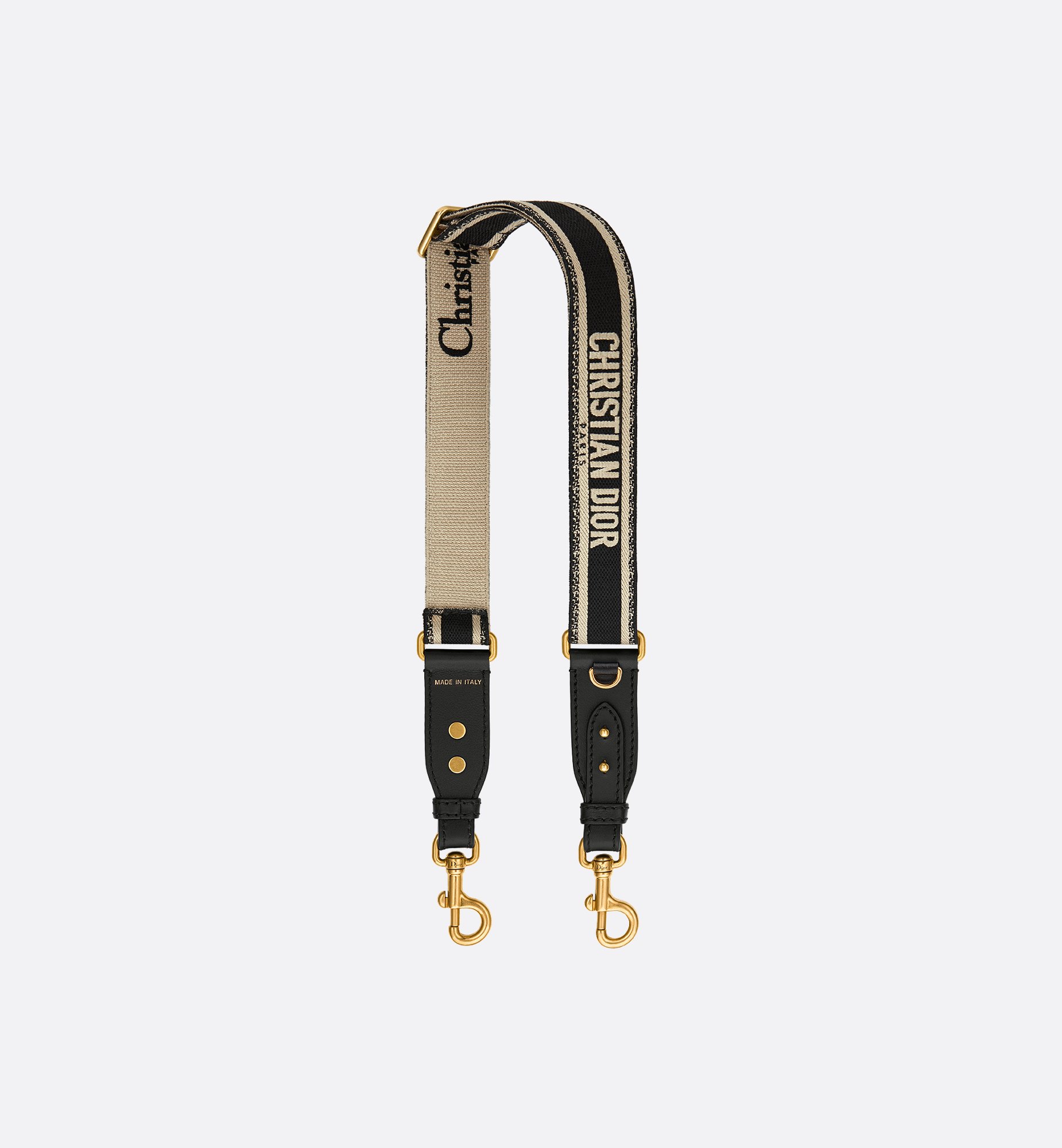 Adjustable Shoulder Strap with Ring Blue Christian Dior Paris