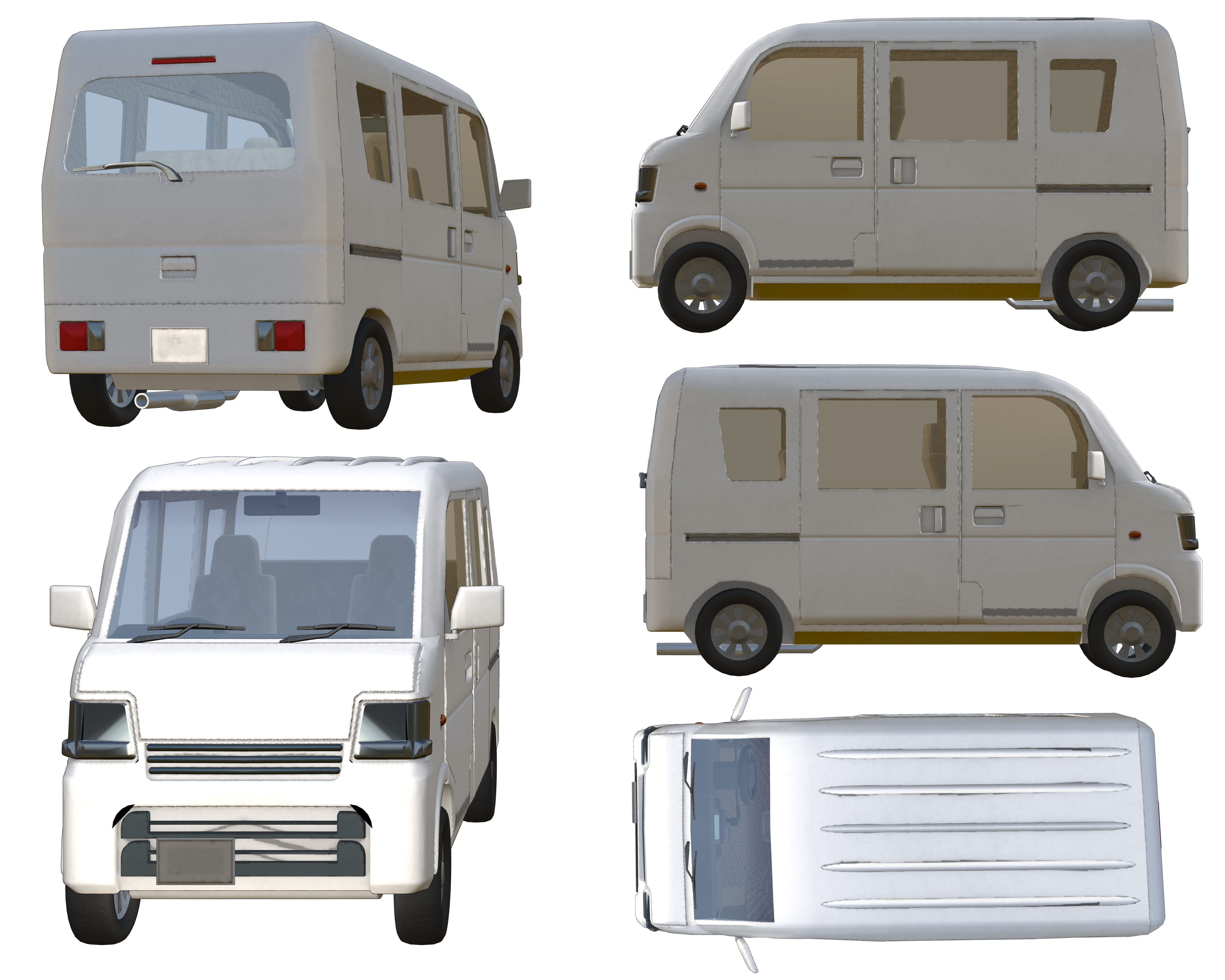 One Box Car 2 Minivan2 - CLIP STUDIO ASSETS