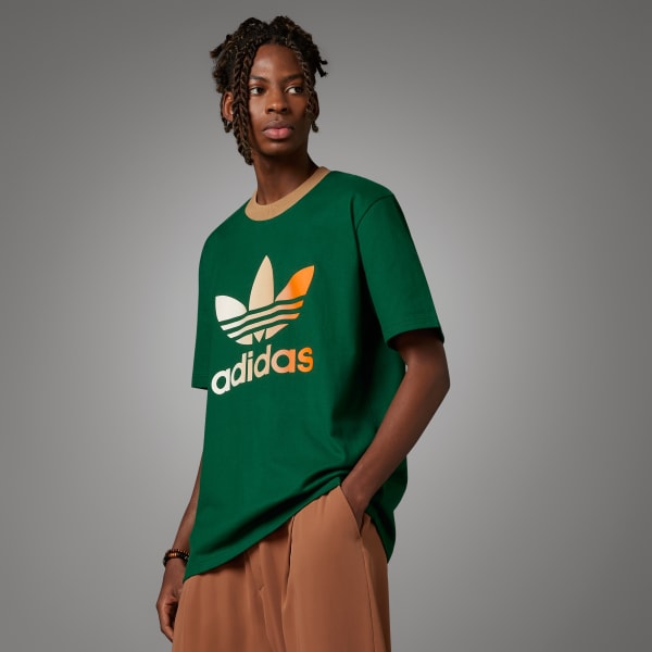 adidas Adicolor 70s Premium Trefoil Tee - Green | Free Shipping