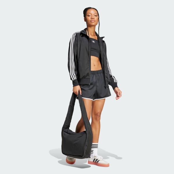 adidas Adicolor Classic Firebird Loose Track Top - Black | Free