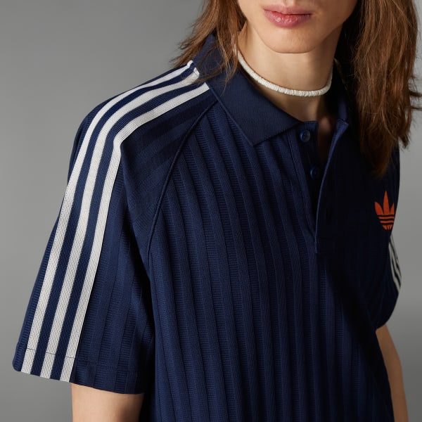 adidas Men's Lifestyle Adicolor 70s Vintage Polo Shirt - Blue