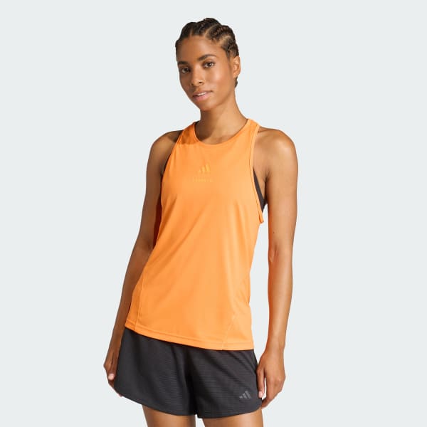 アディダス Les Mills グラフィック タンクトップ - オレンジ