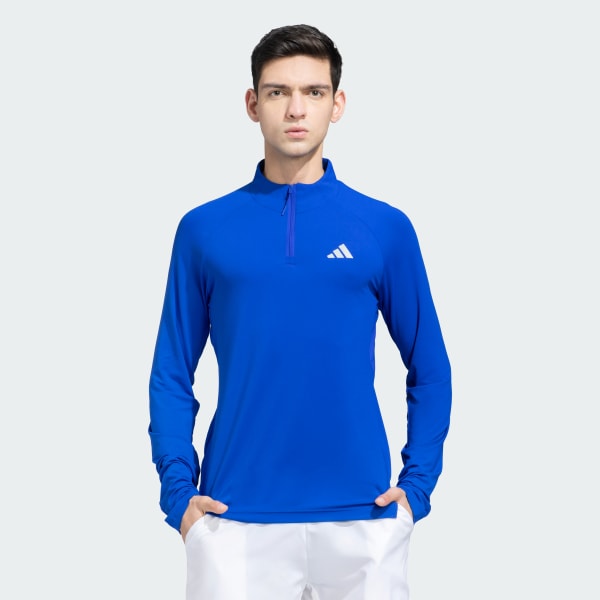 adidas Gym+ 1/4 Zip Training Top - Blue | adidas India
