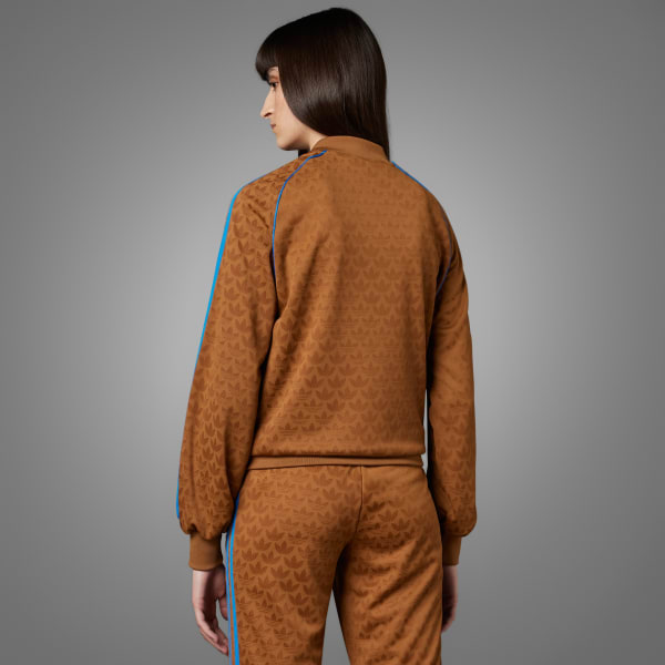 adidas Adicolor 70s SST Track Top - Brown | Free Shipping with adiClub