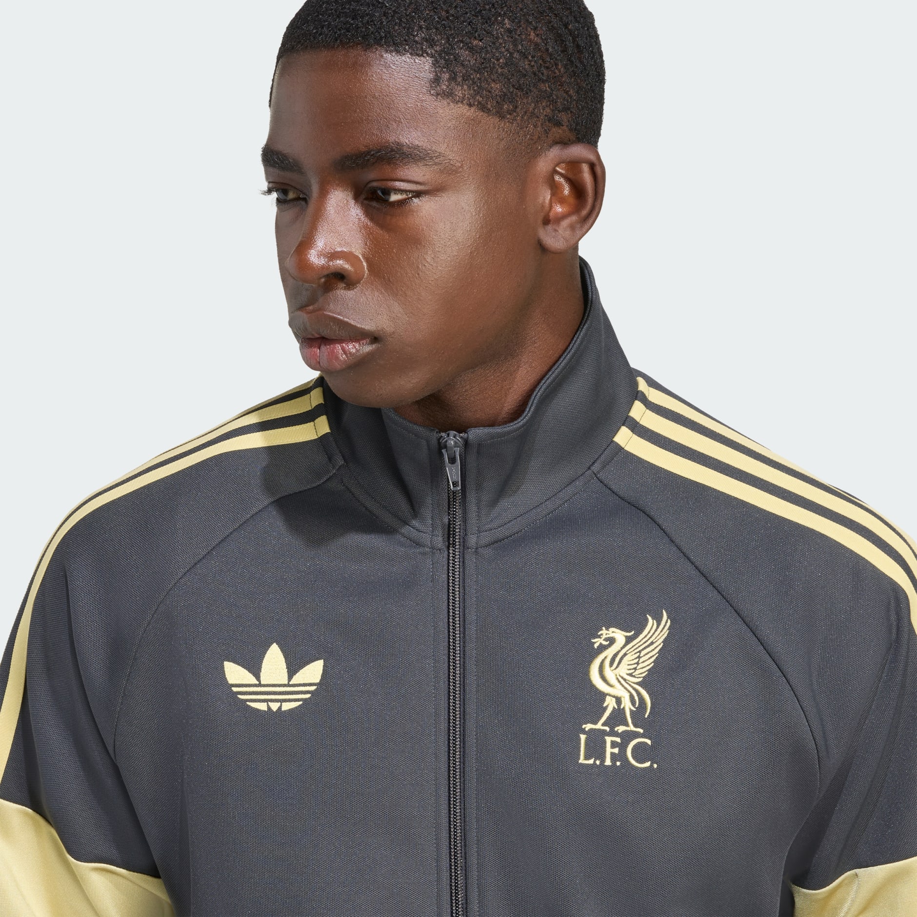 Clothing - Liverpool FC LFSTLR Track Top - Grey | adidas Oman