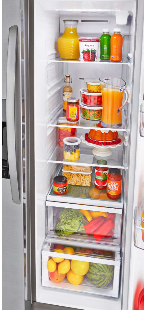 LG LSXS26336S 36 Inch Side-by-Side Refrigerator with External