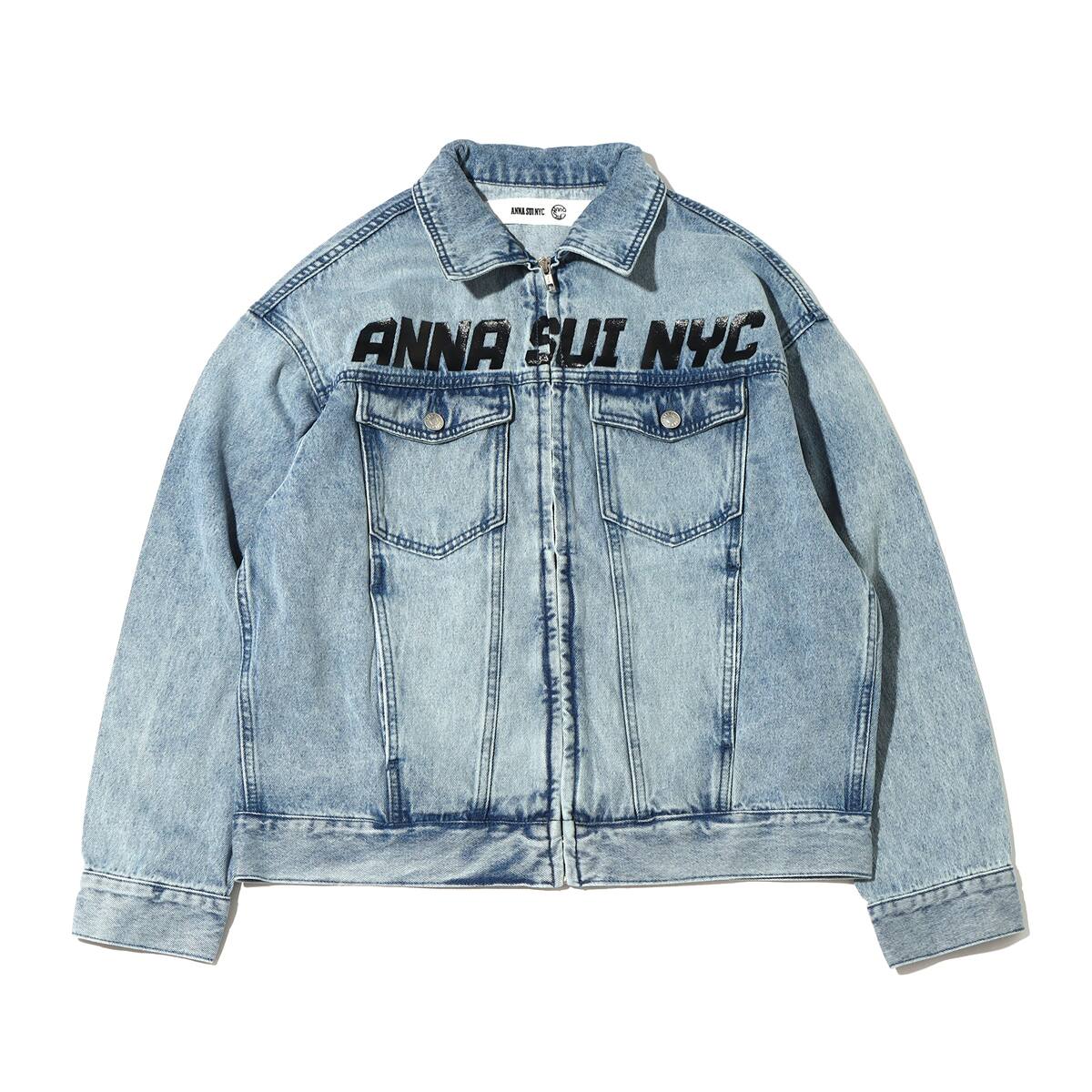 ANNA SUI NYC フロントロゴ デニムJK SAX 22FA-I（アナスイエヌワイ