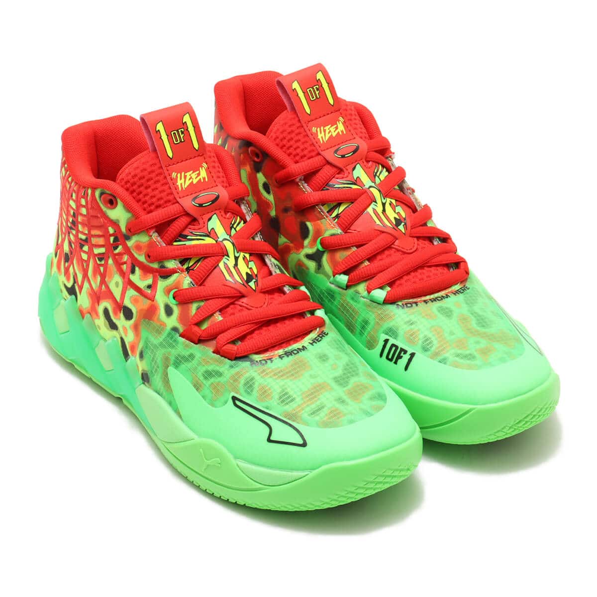 PUMA MB.01 THERMAL FLURO GREEN PES-PUMA RED （プーマ MB.01