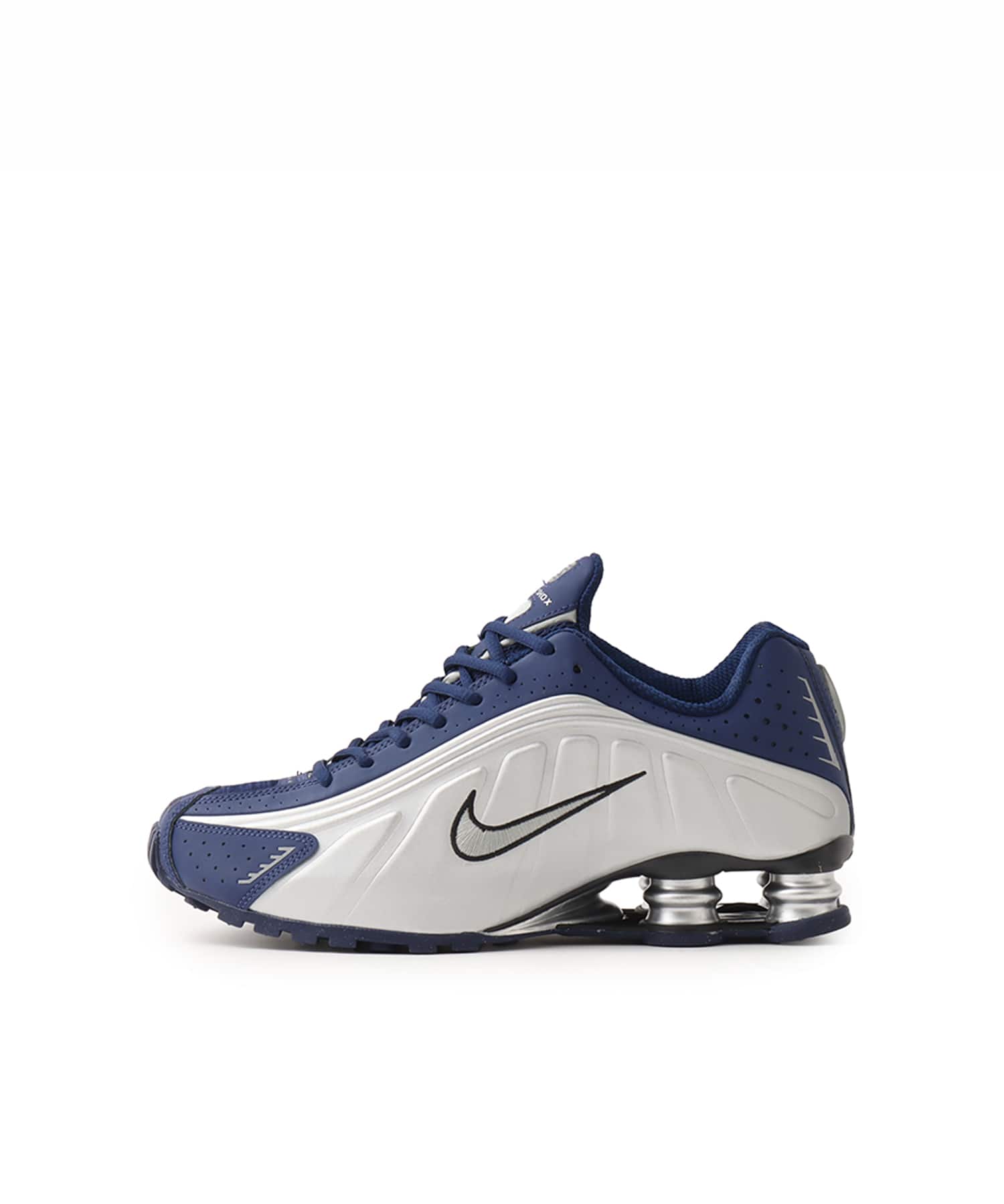 NIKE SHOX R4 BLUE VOID/METALLIC SILVER-BLACK（ナイキ ウィメンズ