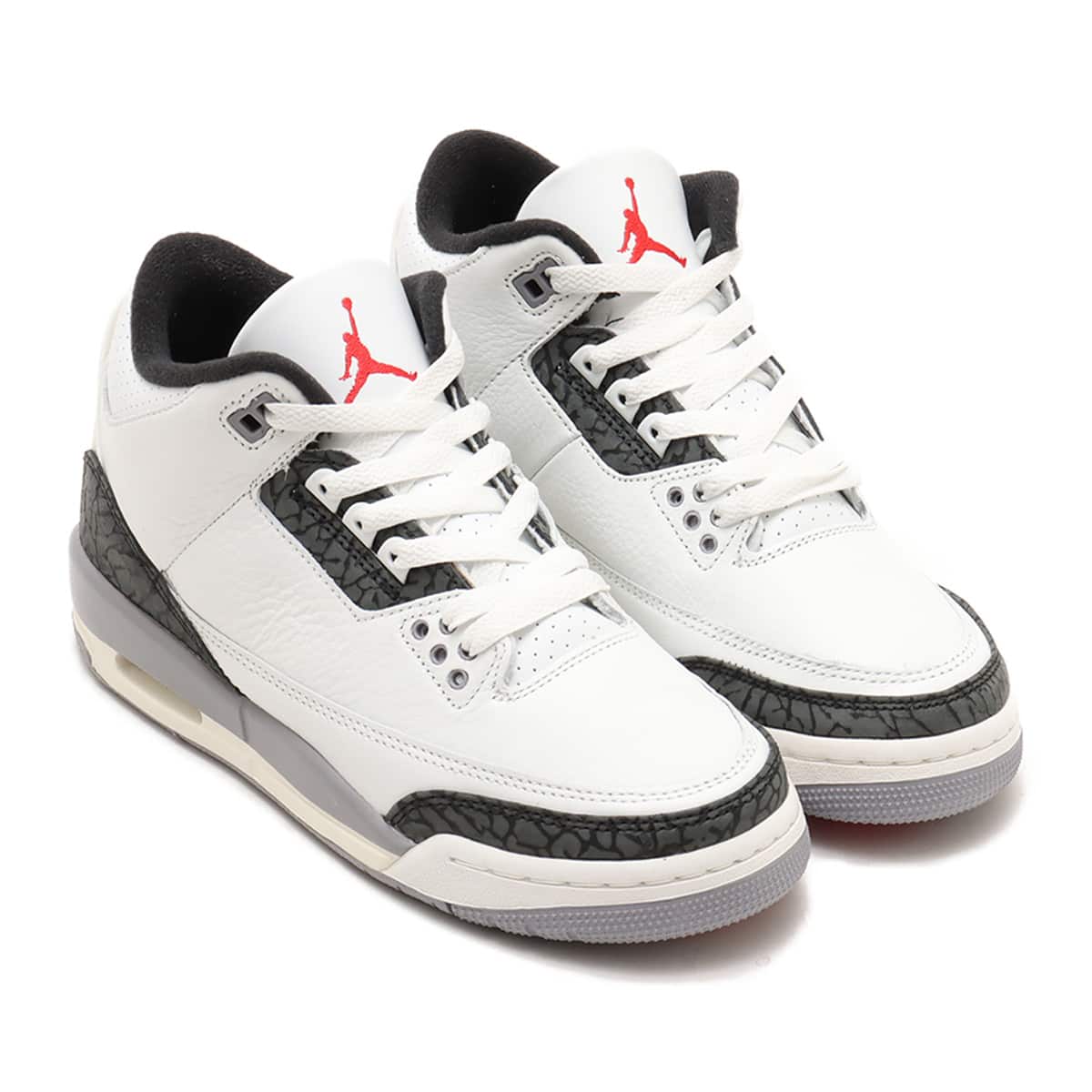 JORDAN BRAND AIR JORDAN 3 RETRO (GS)SUMMIT WHITE/FIRE RED-CEMENT