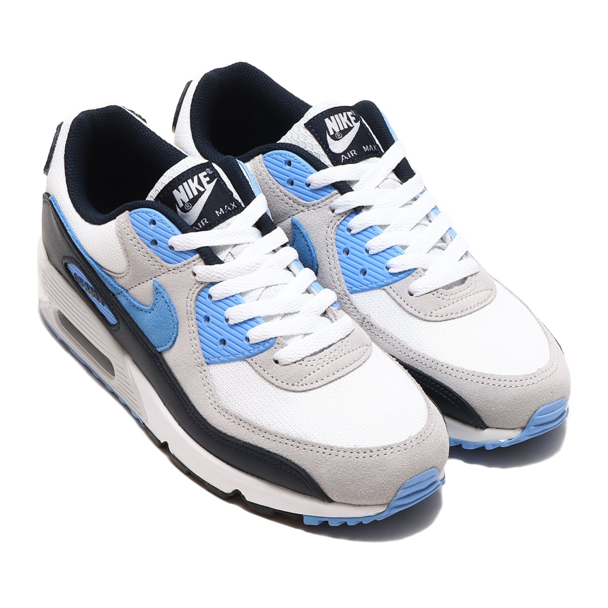 NIKE AIR MAX 90 WHITE/UNIVERSITY BLUE-PURE PLATINUM 23SP-I（ナイキ