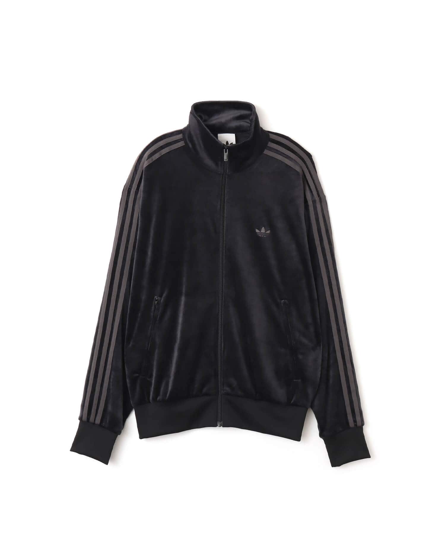adidas FIREBIRD TRACK TOP VELOUR ブラック（アディダス ファイヤー