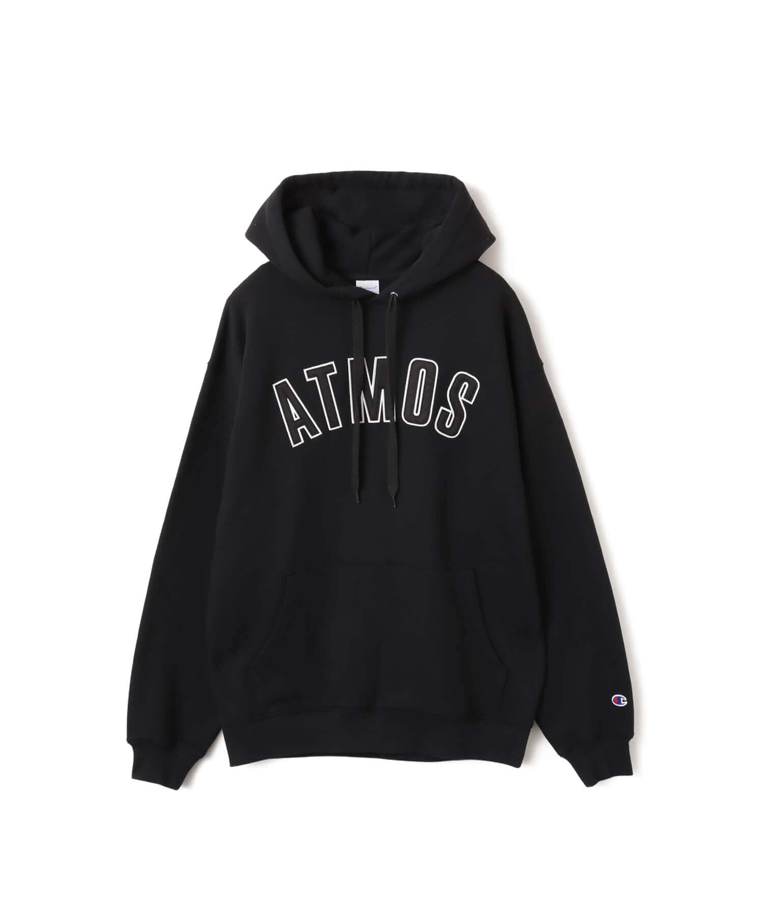 Champion x atmos Super Fleece Hooded Sweatshirt BLACK