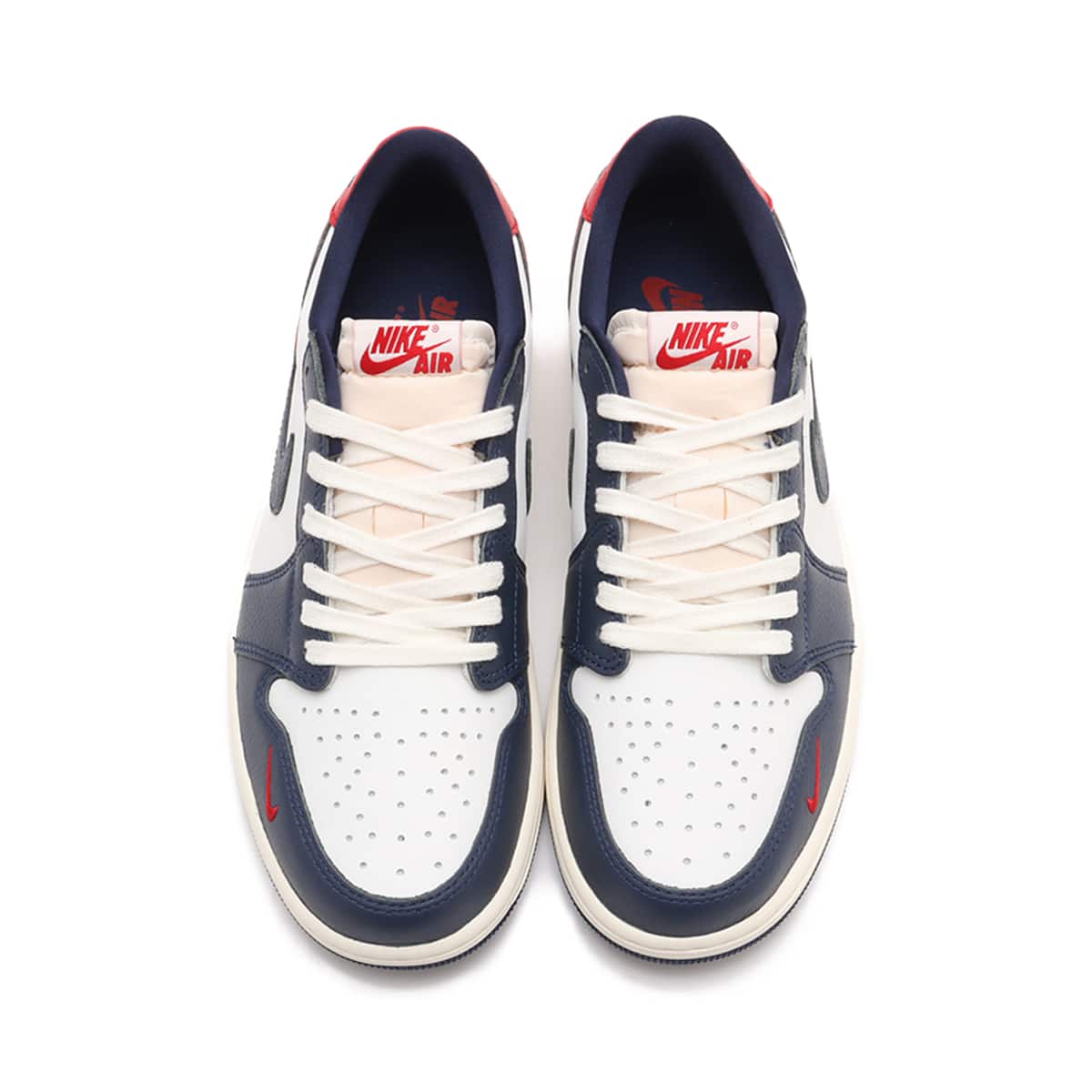 JORDAN BRAND AIR JORDAN 1 RETRO LOW OG SUMMIT WHITE/GYM RED