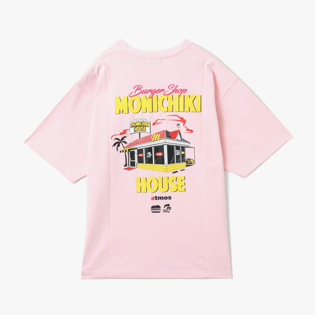 atmos pink x MONICHIKI HOUSE Address T-Shirt PINK（アトモス ピンク