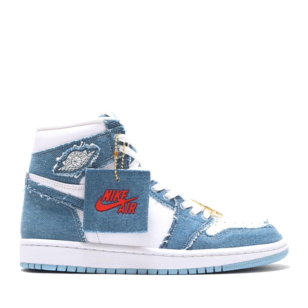 JORDAN BRAND WMNS AIR JORDAN 1 RETRO HI OG WHITE/BOARDER BLUE