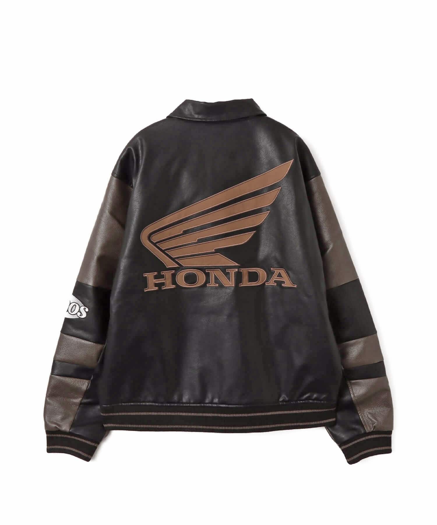 atmos x HONDA Synthesis Leather Jacket BLACK（アトモス ホンダ