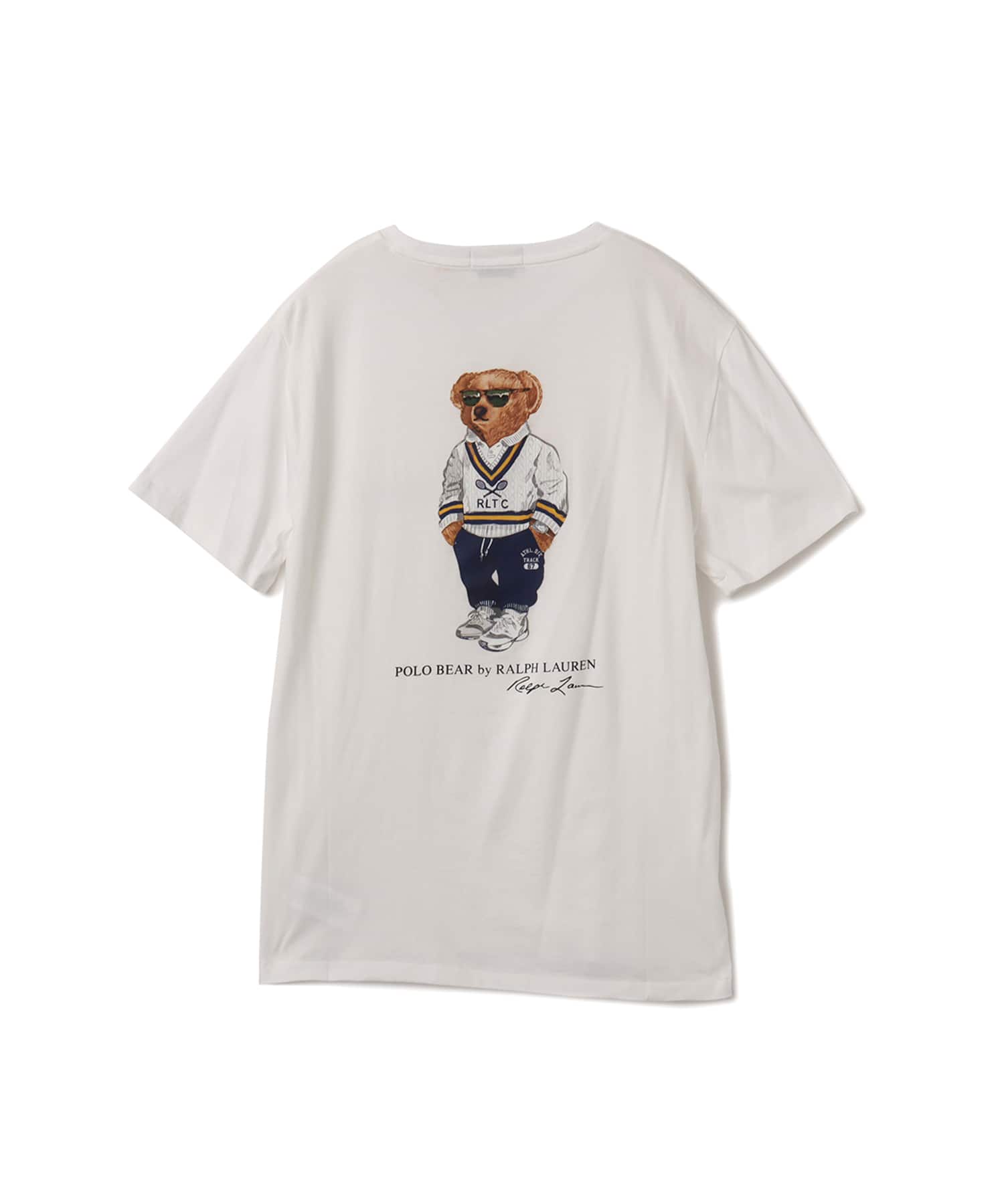 POLO RALPH LAUREN CUSTOM FIT POLO BEAR TEE SP25 WHITE HRTG ICONS