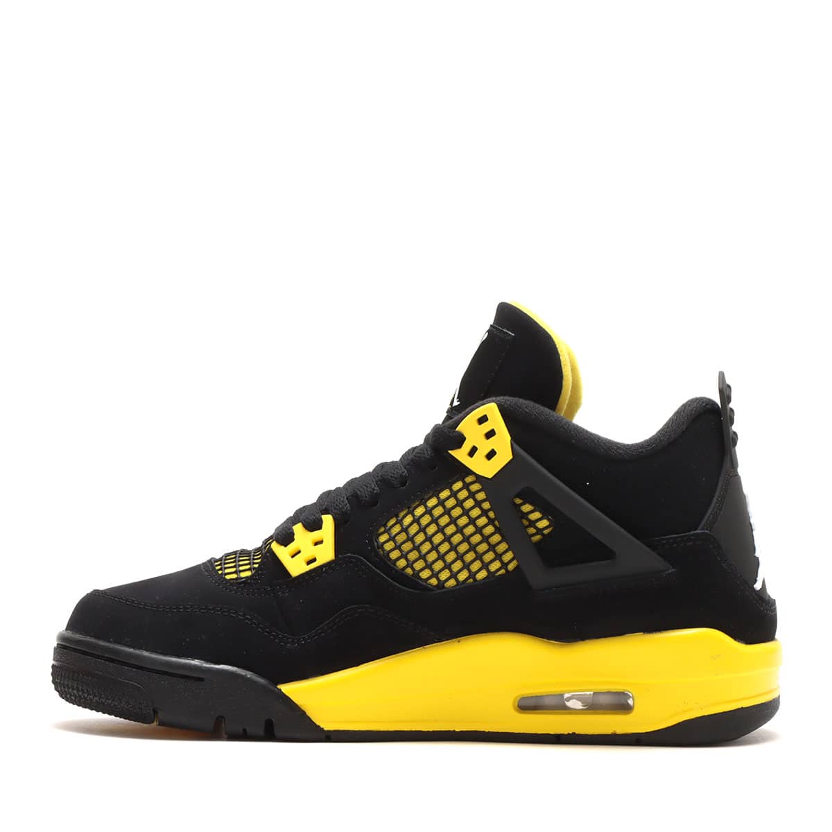JORDAN BRAND AIR JORDAN 4 RETRO GS BLACK/WHITE-TOUR YELLOW 23SU-I
