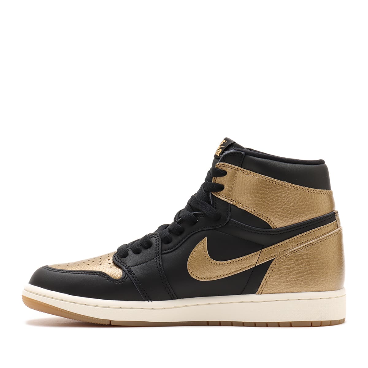 JORDAN BRAND AIR JORDAN 1 RETRO HIGH OG BLACK/METALLIC GOLD-SAIL