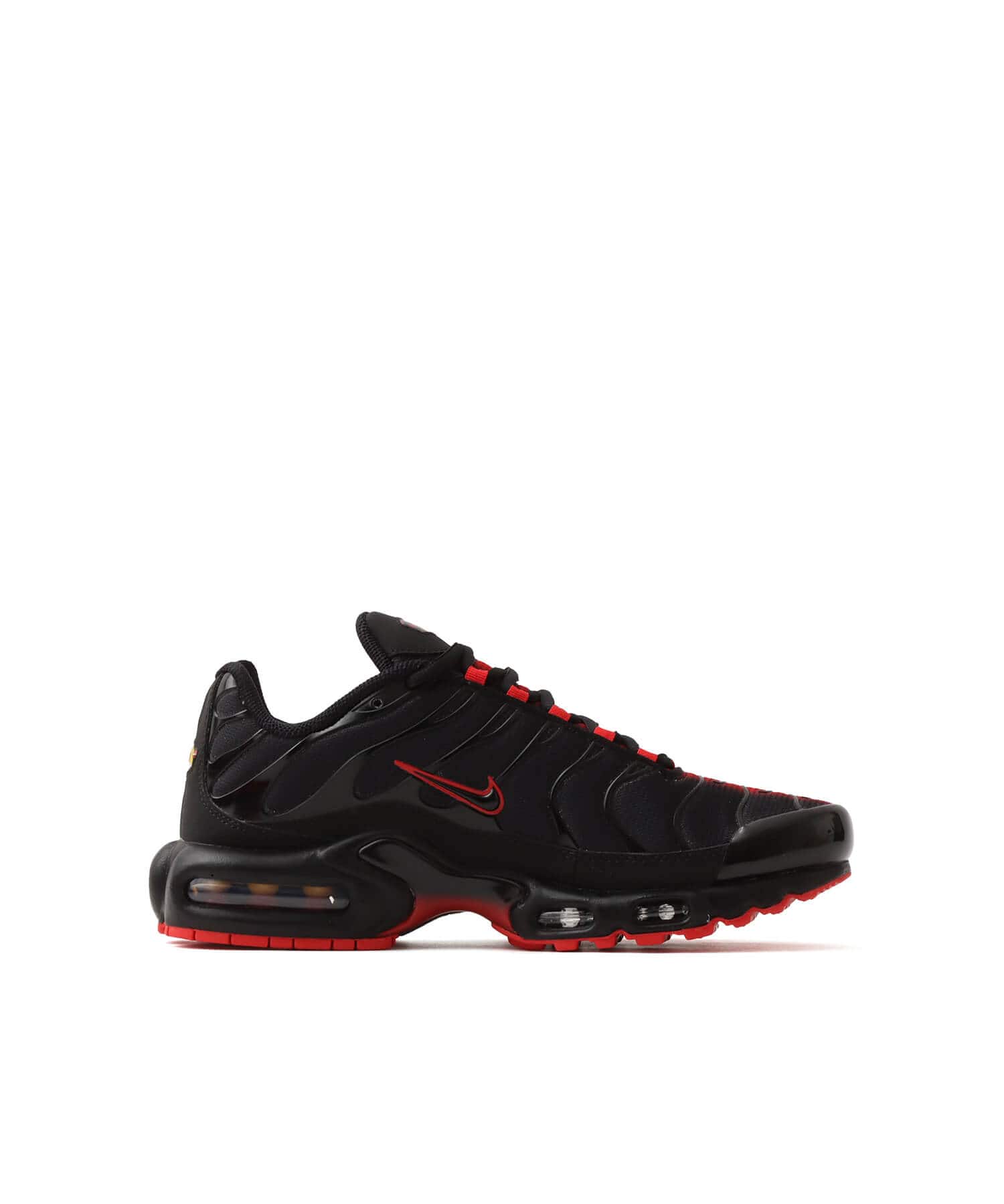 NIKE AIR MAX PLUS BLACK/UNIVERSITY RED（ナイキ エア マックス