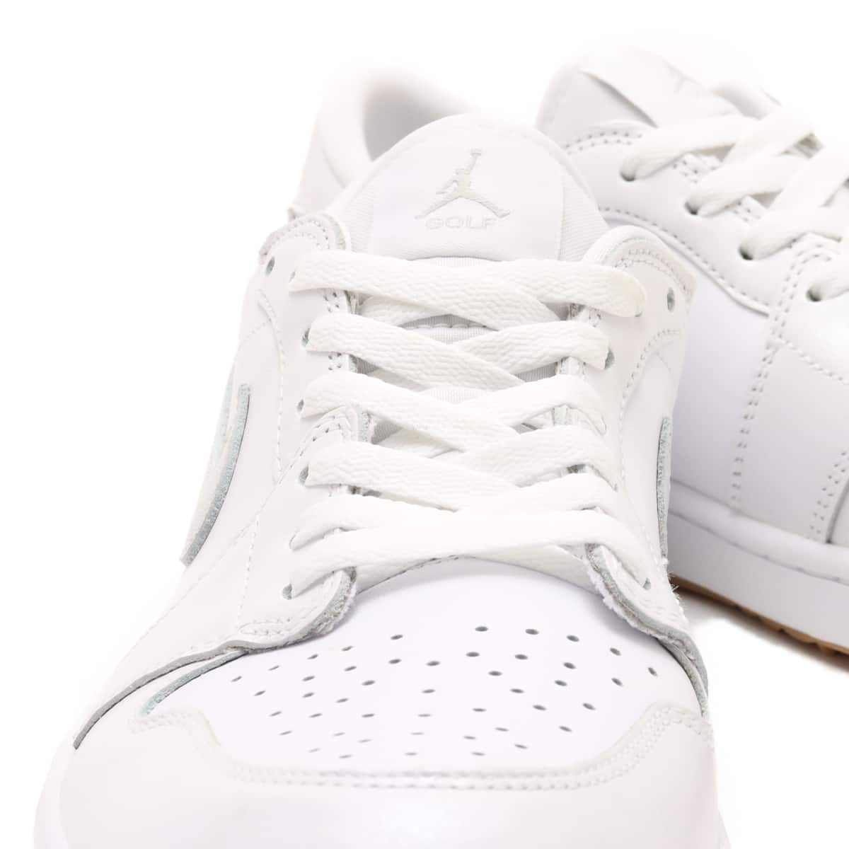 JORDAN BRAND AIR JORDAN 1 LOW G WHITE/PURE PLATINUM-GUM MED BROWN