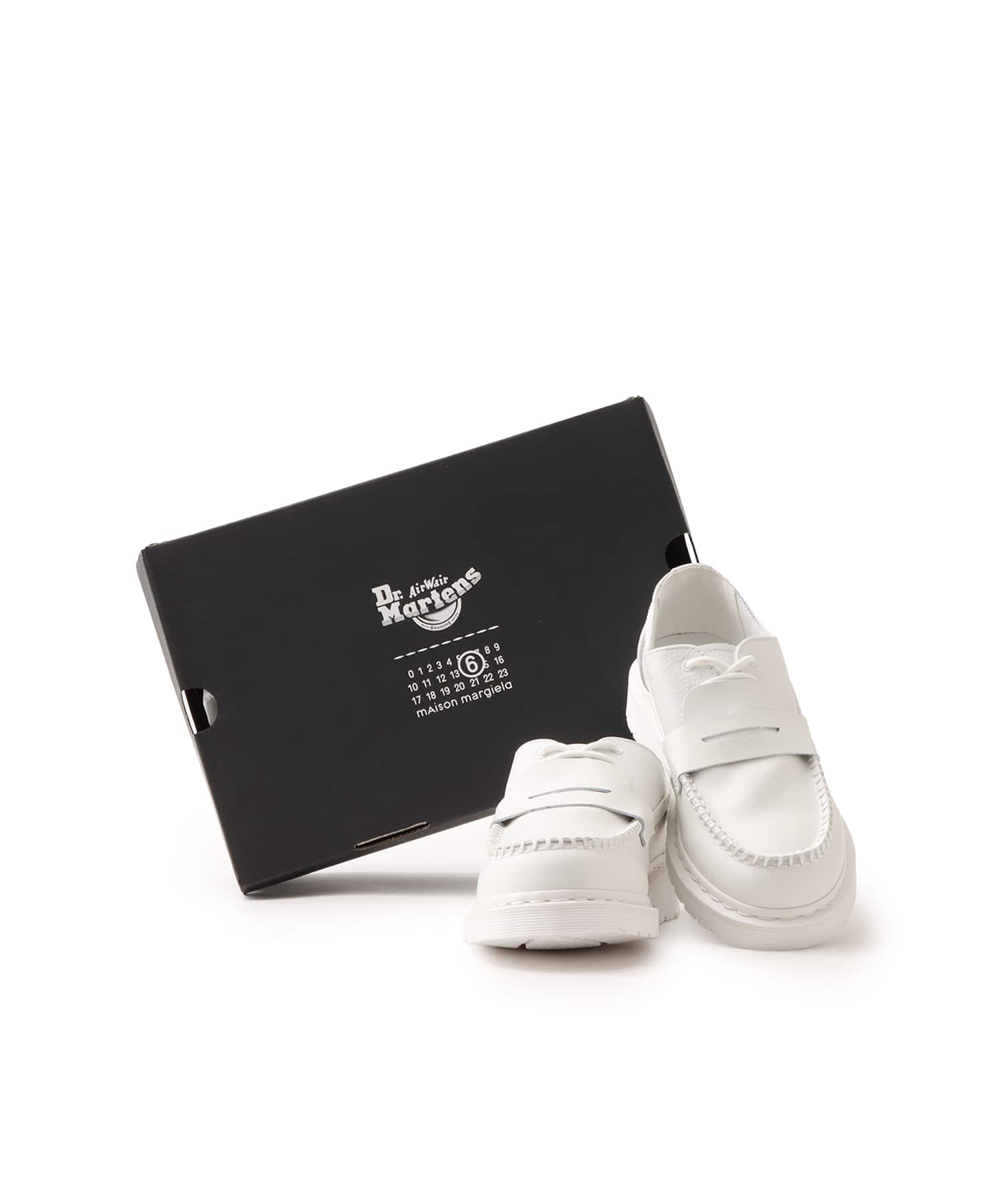 MM6 x DR MARTENS 1461 PENTON - MASH UP Vintage Smooth/White