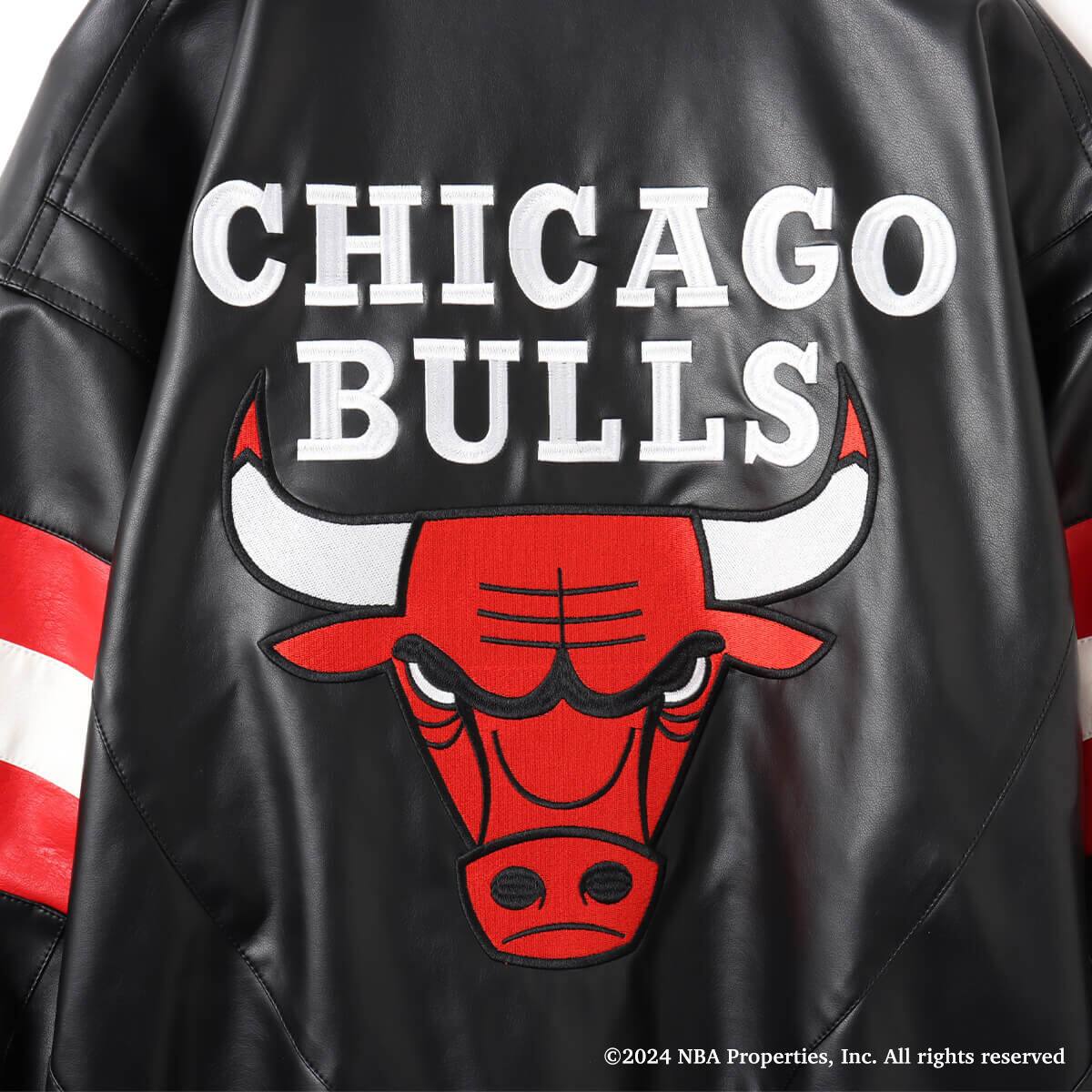 TOKYO 23 NBA Chicago Bulls Fake Leather Blouson BLACK 24SS-I