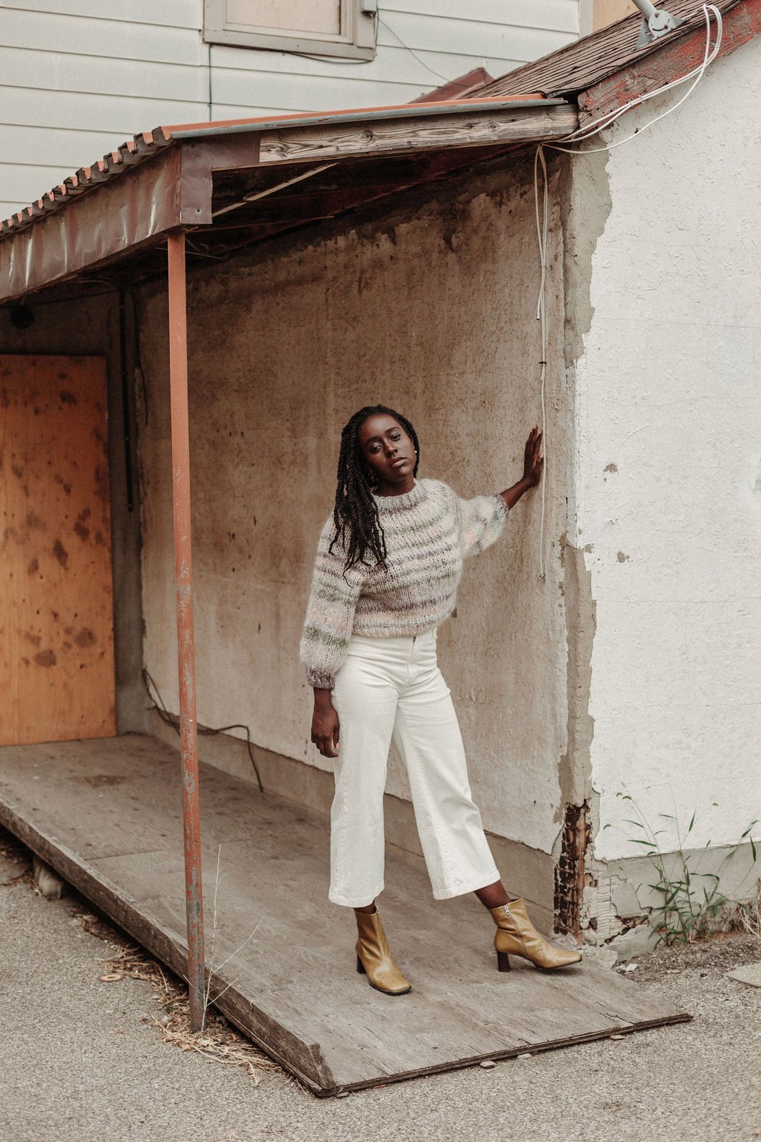 Kelowna Mohair Merino Sweater (One of a Kind- natural shown) more