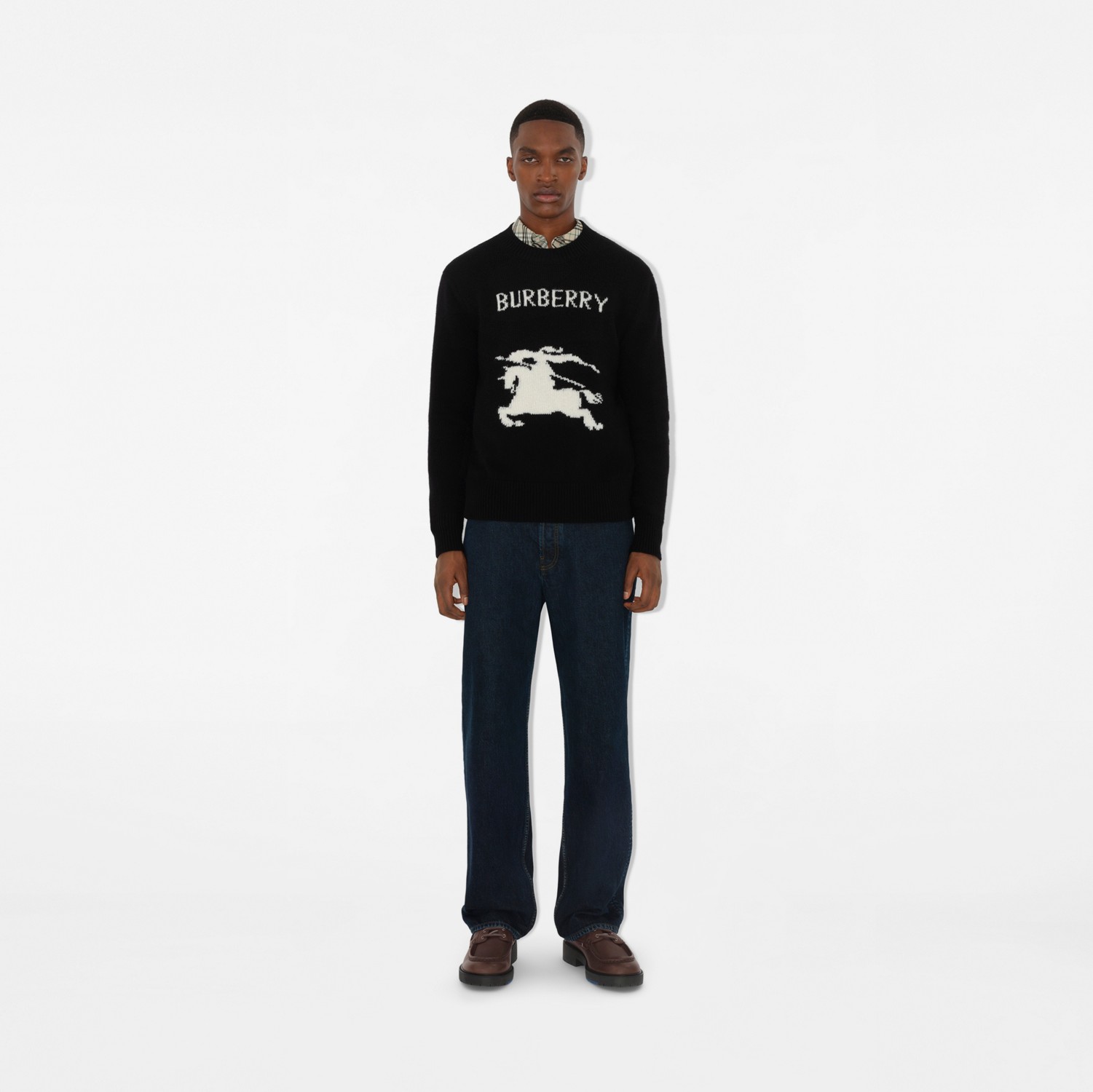 EKD Wool Cashmere Sweater in Black - Men | Burberry® Official