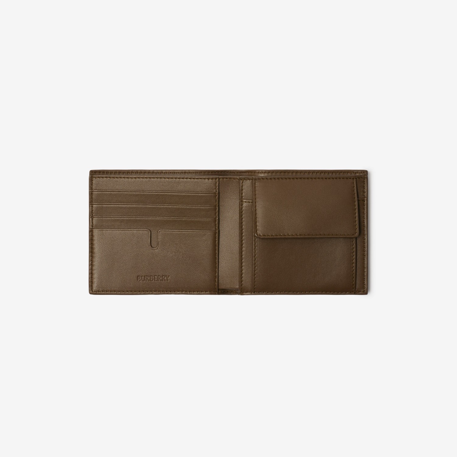 Check Bifold Coin Wallet in Sand - Men, Canvas | Burberry® Official