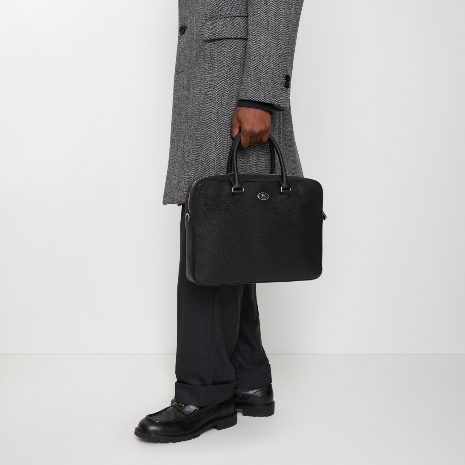 Knight Stamp Briefcase in Black - Men | Burberry® Official