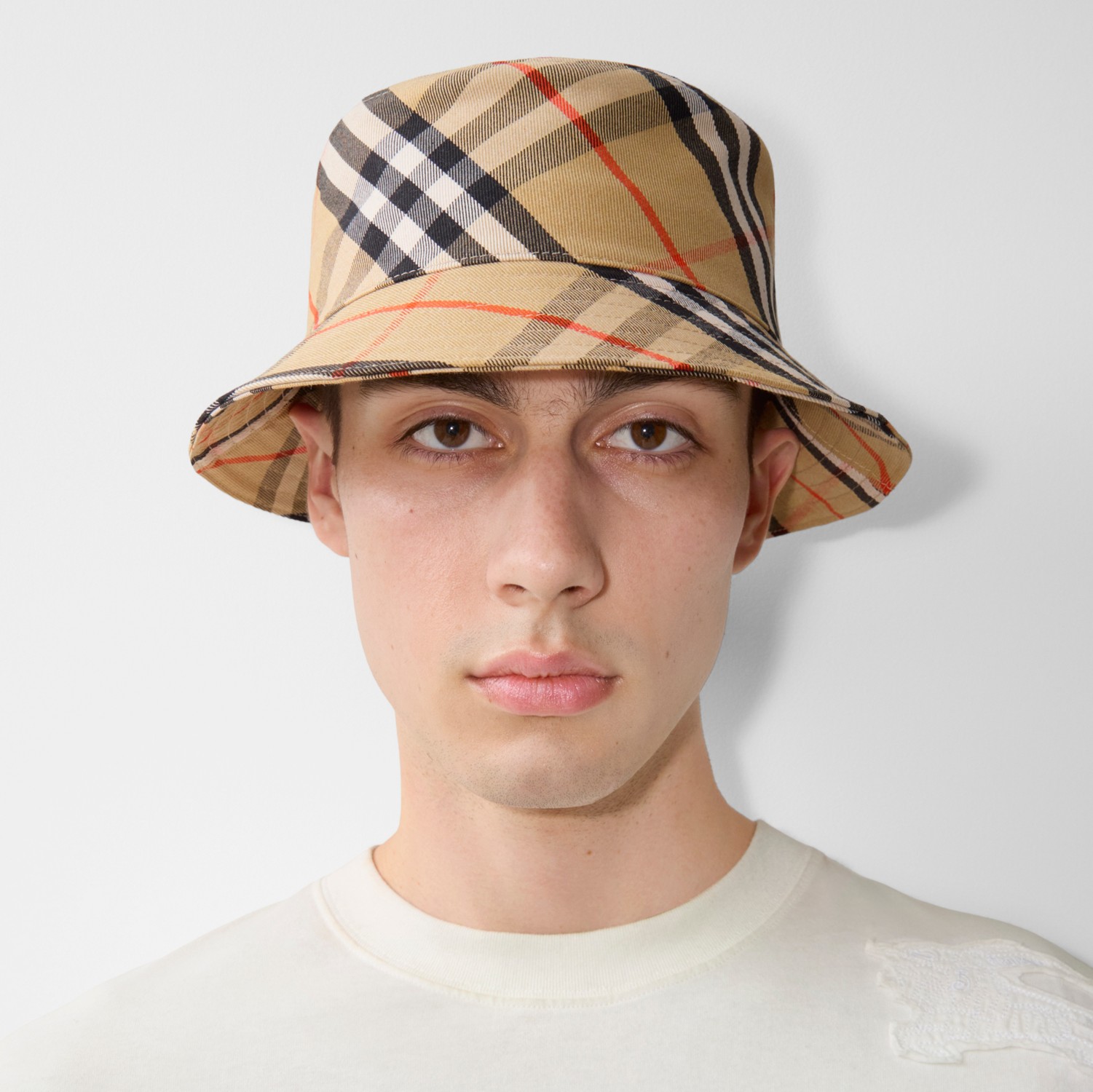 チェック EKD バケットハット (サンド) - メンズ | Burberry®公式サイト