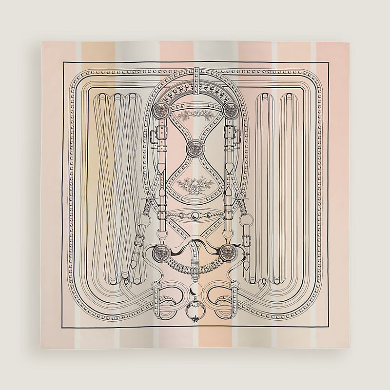 Grand Tralala double face scarf 90 - Orange | Hermès USA
