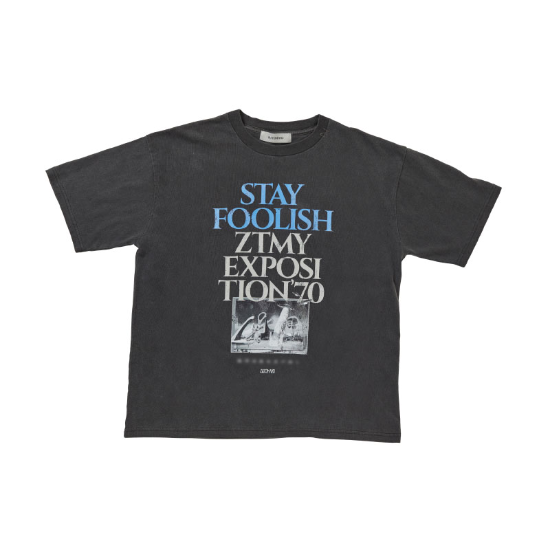 EXPO Vintageprint Tee (Pigment Black) - ZUTOMAYO MART