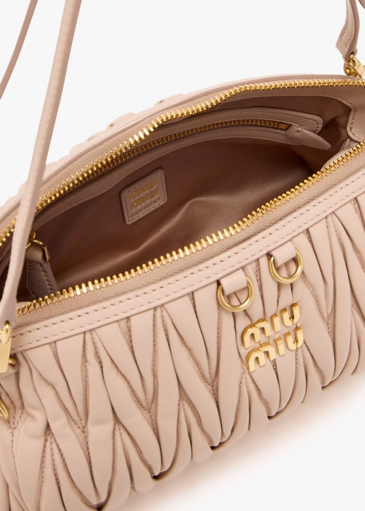 Miu Miu Matelassé nappa leather clutch for Women - Pink in UAE