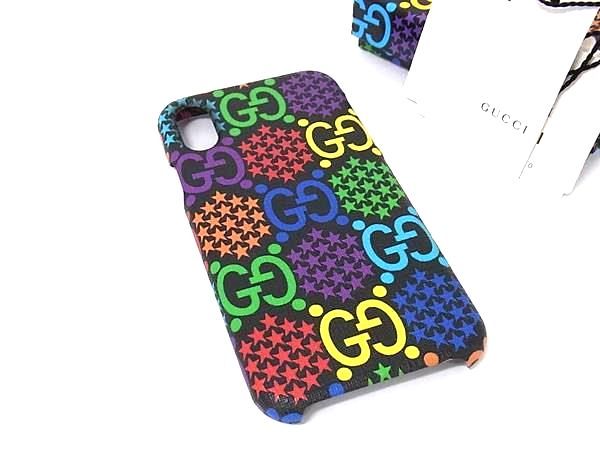 GGロゴ GUCCI サイケデリック ケース □新品同様□ GUCCI グッチ GG